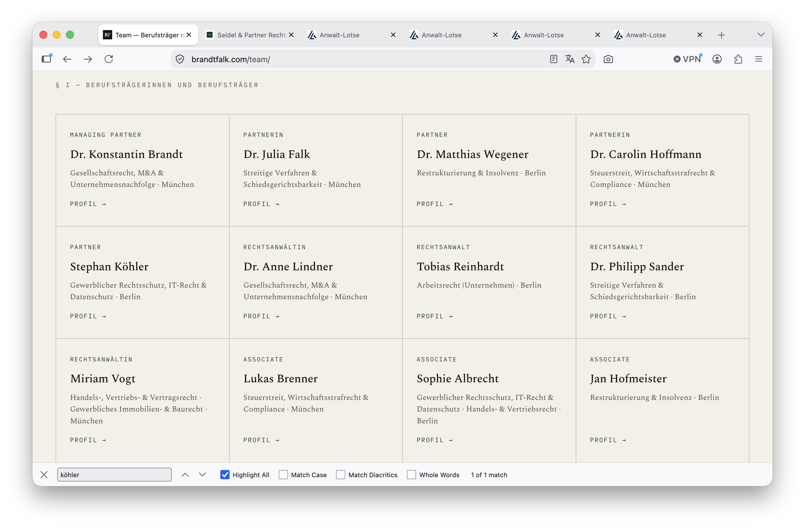 Screenshot von brandtfalk.com