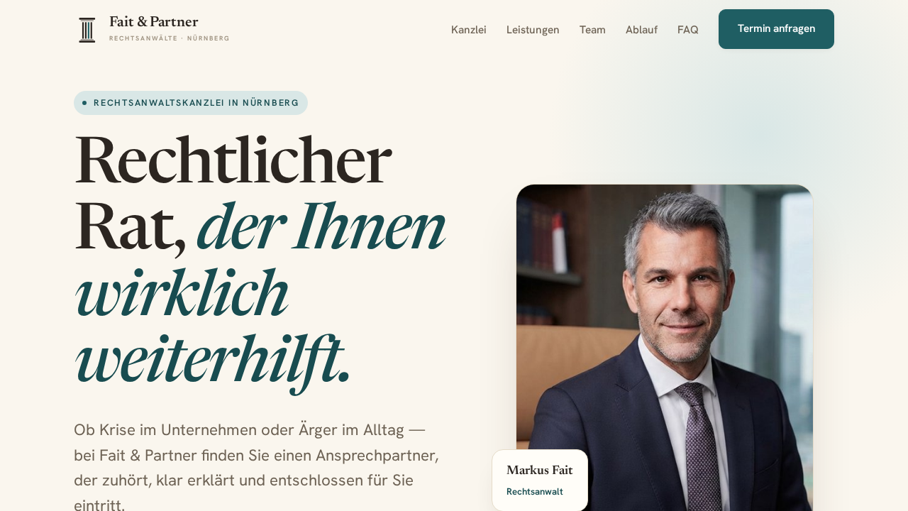 Screenshot von fait-recht.de